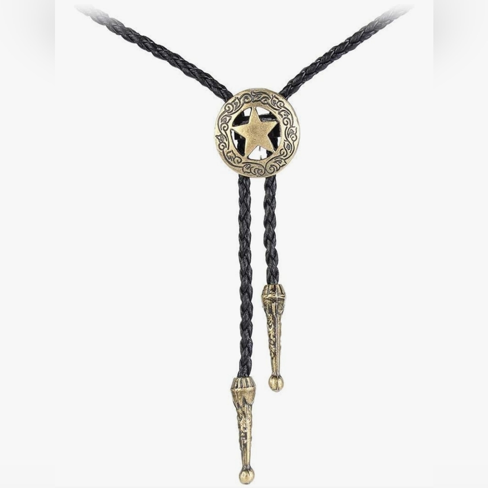 Gold‎ and Black Star Pendant Necklace